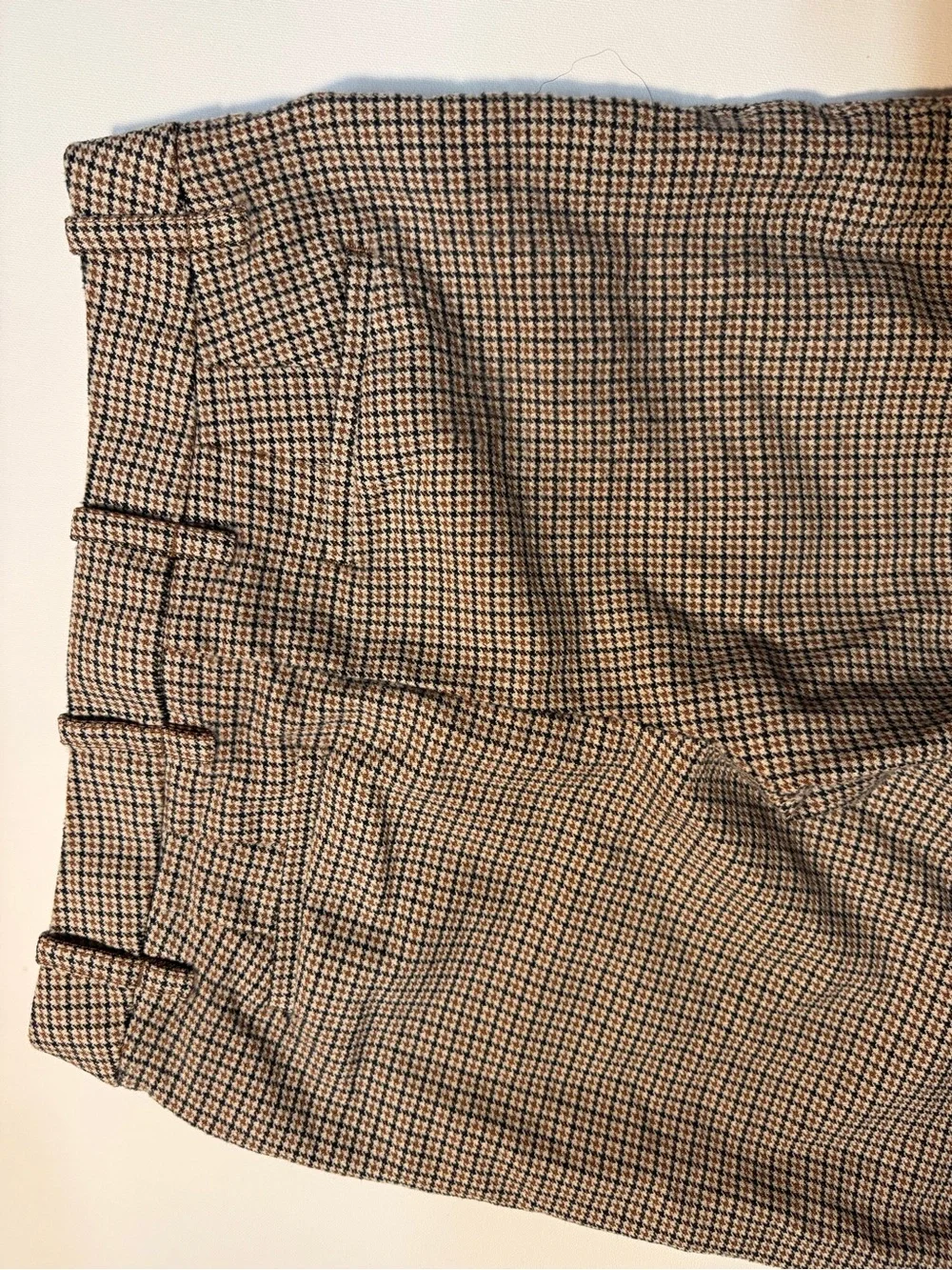 Banana Republic‎ Men’s Tan and Black Micro-Check Chinos